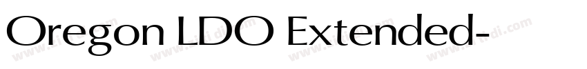 Oregon LDO Extended字体转换